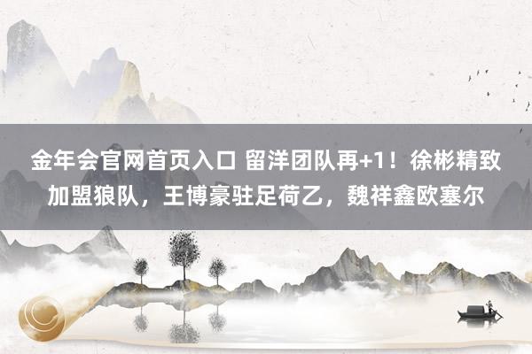 金年会官网首页入口 留洋团队再+1！徐彬精致加盟狼队，王博豪驻足荷乙，魏祥鑫欧塞尔
