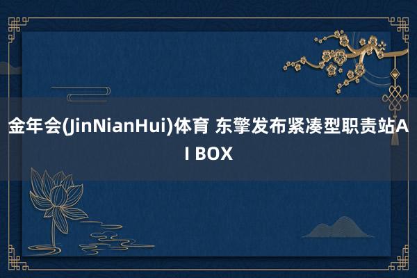 金年会(JinNianHui)体育 东擎发布紧凑型职责站AI BOX