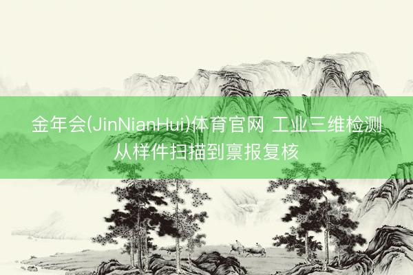 金年会(JinNianHui)体育官网 工业三维检测从样件扫描到禀报复核