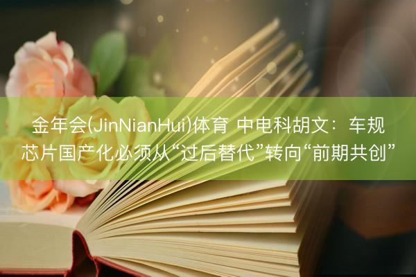 金年会(JinNianHui)体育 中电科胡文：车规芯片国产化必须从“过后替代”转向“前期共创”