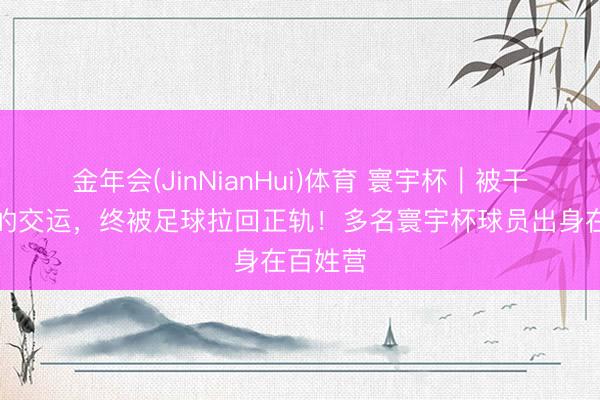 金年会(JinNianHui)体育 寰宇杯｜被干戈误会的交运，终被足球拉回正轨！多名寰宇杯球员出身在百姓营
