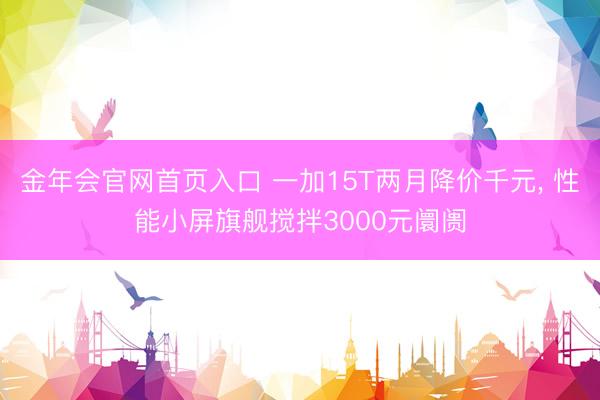 金年会官网首页入口 一加15T两月降价千元， 性能小屏旗舰搅拌3000元阛阓